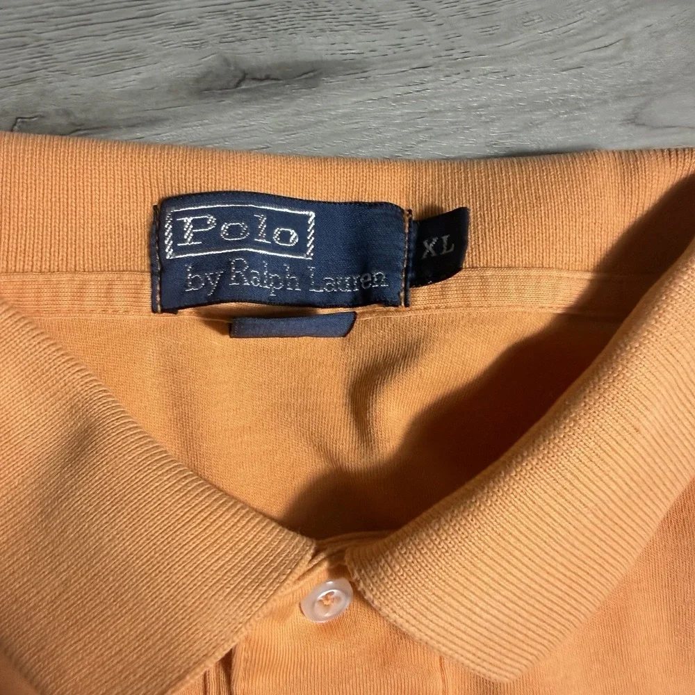 Polo Ralph Lauren Polo Shirt Mens XL Orange‎ Short Sleeve Classic Pony Logo
